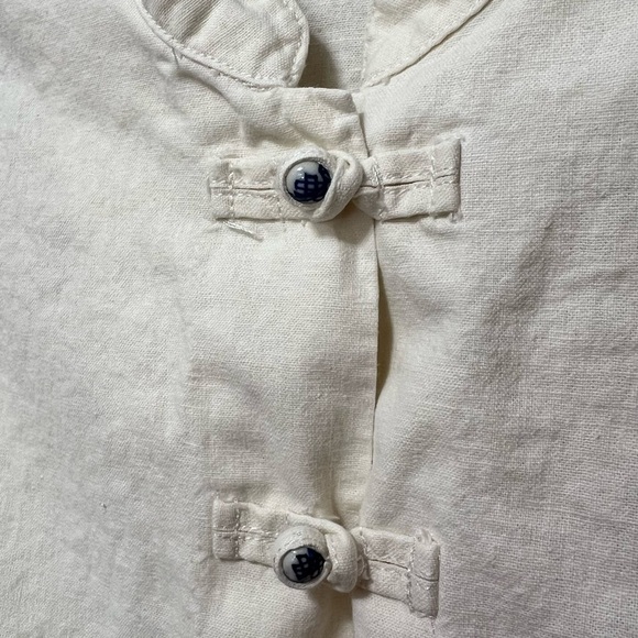 Women’s Linen Asian Style Blouse Size Small - Picture 7 of 7